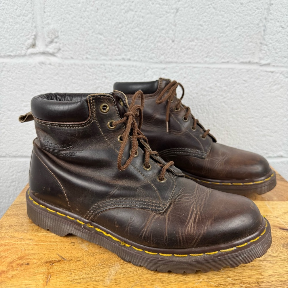 Dr. Martens Made in England Brown Leather Lace-Up Boots – UK 9 / US Men’s 10
